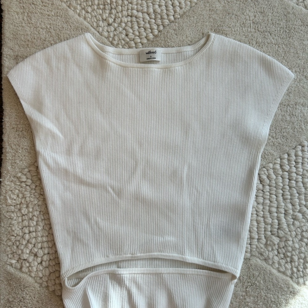 Wilfred White Crop Tank